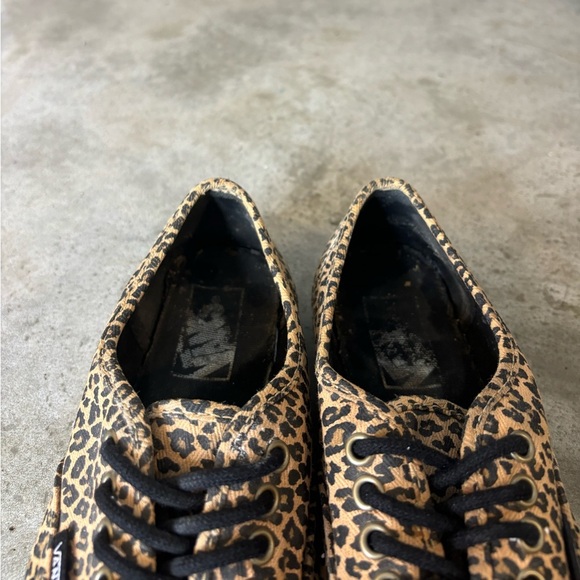 Vans Leopard Authentic Shoes Size M5.5 / W7 Leopard Print Excellent Condition - Picture 10 of 13